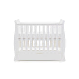 Stamford Space Saver Sleigh Cot & Cot Top Changer - White
