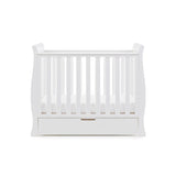 Stamford Space Saver Sleigh Cot & Cot Top Changer - White