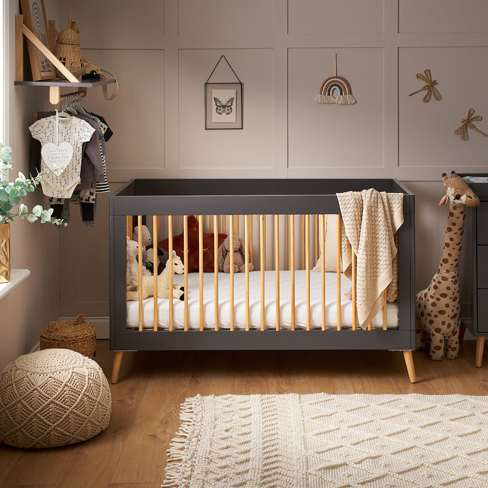 Maya Cot Bed Slate – Obaby - Main Image