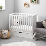Space Saver Cot with Rails on all 4 sides & under drawer for storage