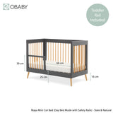 Maya Mini Cot Bed - Slate