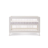 Maya White & Acrylic Cot Bed - 3 level bases