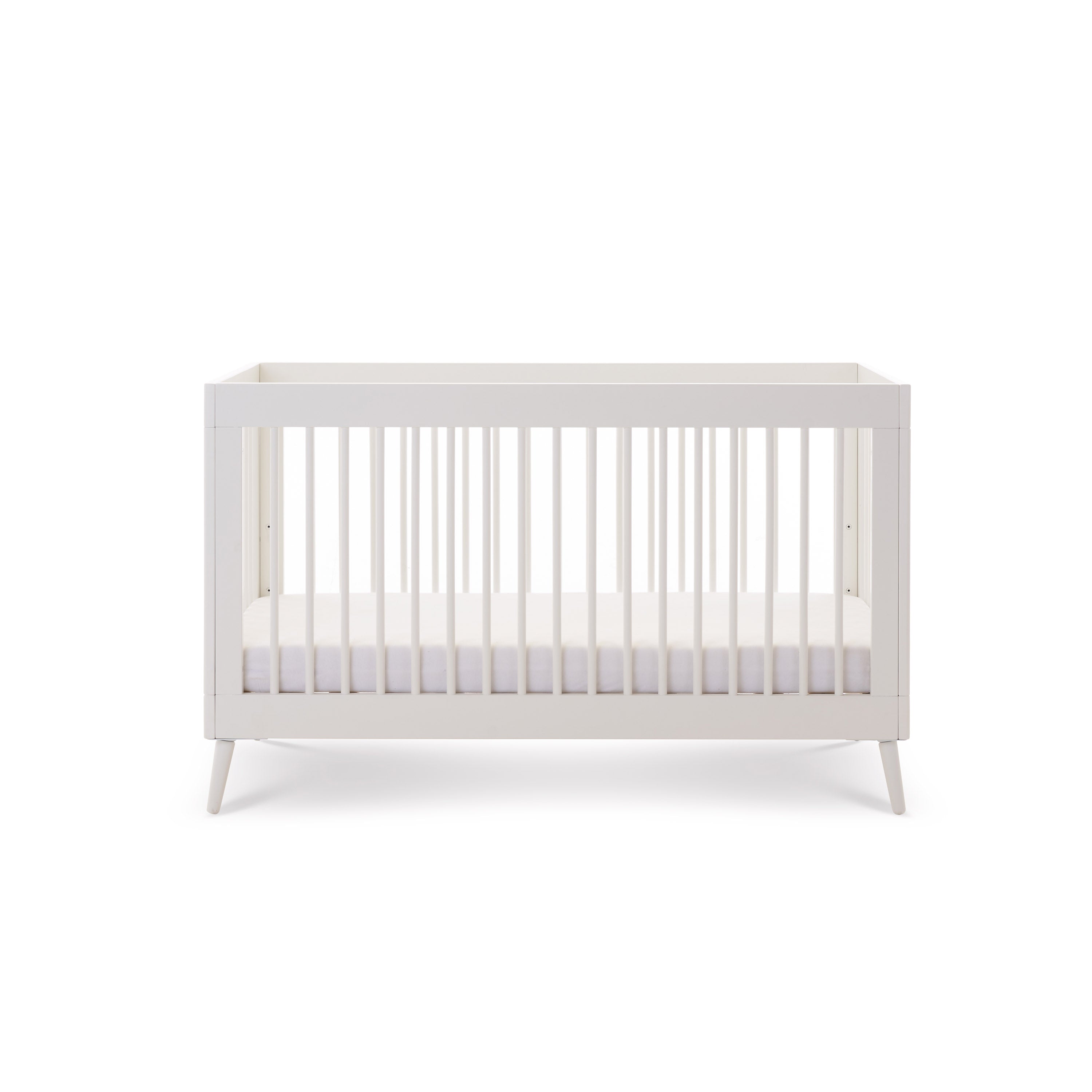 White Scandi Cot Bed
