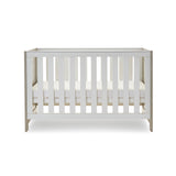 Cot Bed with solid ends, base at middle setting
