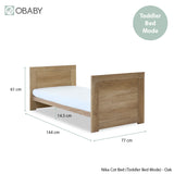 Nika 3 Piece Room Set - Oak
