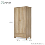 Nika 3 Piece Room Set - Oak