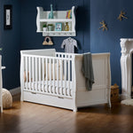 Sleigh Cot Bed, Classic Cot Bed, White Cot Bed