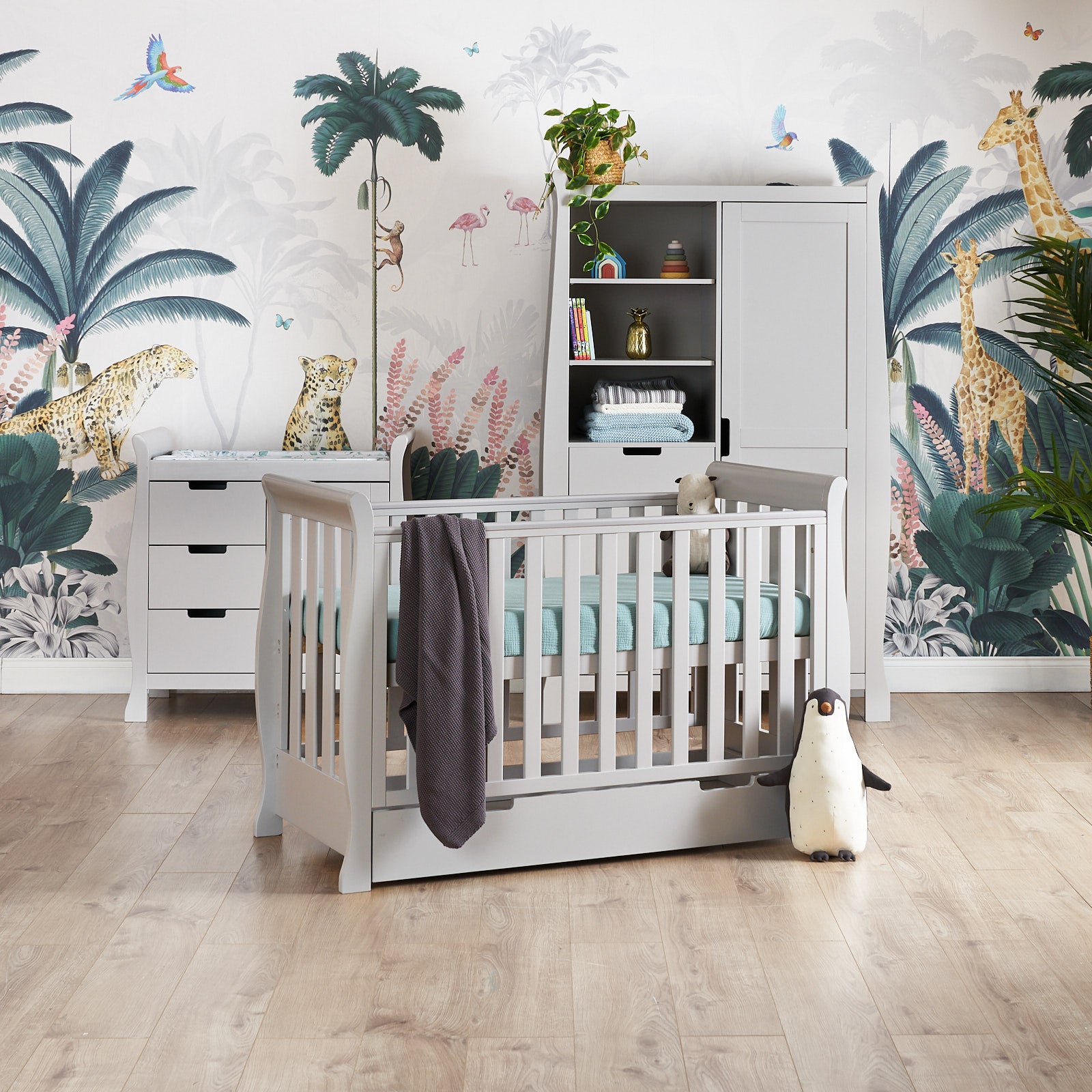 sleigh cot bed, sleigh room set, baby