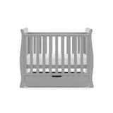 small cot, cot, storage, grey