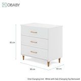Orla 3 Piece Room Set - White with Oak