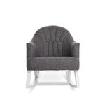 Padded Rocking Chair with wooden legs