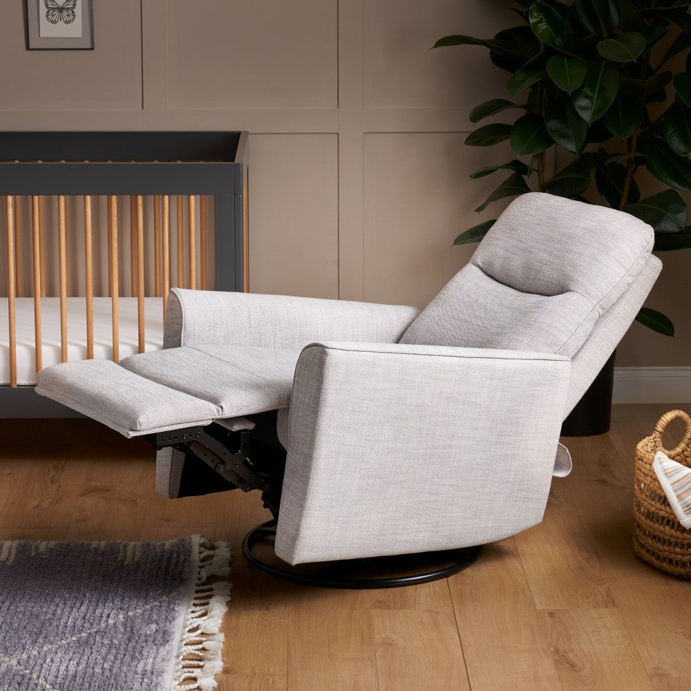 Swivel Reclining Chair with inbuilt foot rest - Open