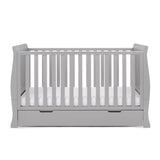 Sleigh Cot Bed with solid ends under drawer
