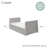 Stamford Classic Sleigh 3 Piece Room Set - Warm Grey