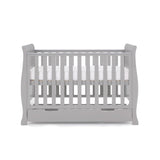 Sleigh Mini Cot Bed with curved ends, under drawer included.