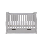 Mini Sleigh Cot Bed, base on the middle setting & under drawer included .