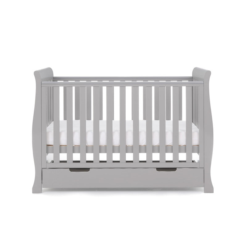 Mini Sleigh Cot Bed, base on the middle setting & under drawer included .