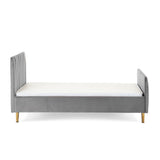 Gatsby Single Bed - Velvet Grey