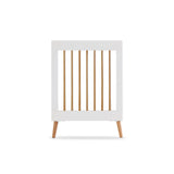 Maya Mini Cot Bed - White With Natural