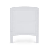 Grace Cot Bed, Cot Top Changer + Fibre Mattress - White