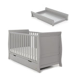 Stamford Classic Cot Bed + Cot Top Changer - Warm Grey