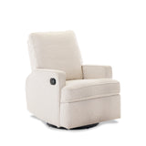 Madison Swivel Glider Recliner Chair - Bouclé Style