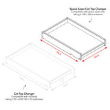 Space Saver Cot Top Changer - White