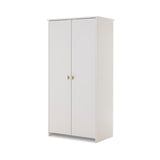 Evie Double Wardrobe - White