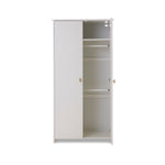 Evie wardrobe one door open showing two rails | Obaby