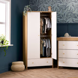 Nika 3 Piece Nursery Room Set - Oak & White
