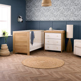Nika 2 Piece Nursery Room Set - Oak & White