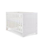 Mini Cot Bed with solid ends, base at middle setting 