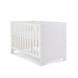 Mini Cot Bed with solid ends, base at middle setting 