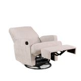 Madison Glider Recliner Chair – Chenille Marshmallow