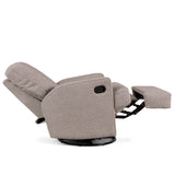 Madison Glider Recliner Chair – Chenille Mushroom