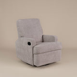 Madison Glider Recliner Chair – Chenille Mushroom