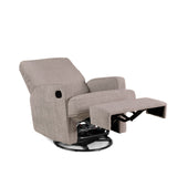 Madison Glider Recliner Chair – Chenille Mushroom