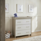 Nika Mini 2 Piece Room Set & Under Drawer - Grey Wash & White