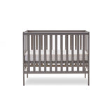 Space Saver Cot, base on middle setting with open rails on all 4 sides
