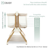 Cloud Bedside Crib - Oatmeal