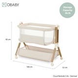 Cloud Bedside Crib - Oatmeal