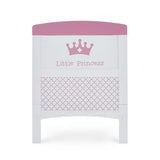 Cot Bed End, with printed princess logo on the front. 