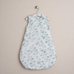 Botanical muslin baby sleeping bag with press stud around the shoulder & arms 