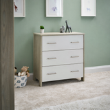 Nika Changing Unit - Grey Wash & White