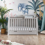 Grey Cot Bed, Sleigh Cot Bed, Sleigh Cot