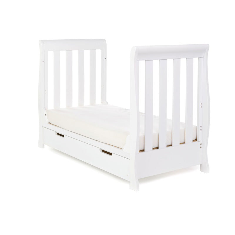 Sleigh Mini Cot Bed, sides removed creating todder bed