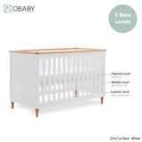 Orla Cot Bed - White with Oak