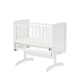 Gliding Crib and Mattress - White
