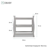 Stamford Space Saver Sleigh 3 Piece Room Set - Warm Grey