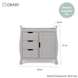 Stamford Luxe Sleigh 2 Piece Room Set - Warm Grey